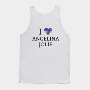 I Love Angelina Jolie - Galaxy Design Tank Top